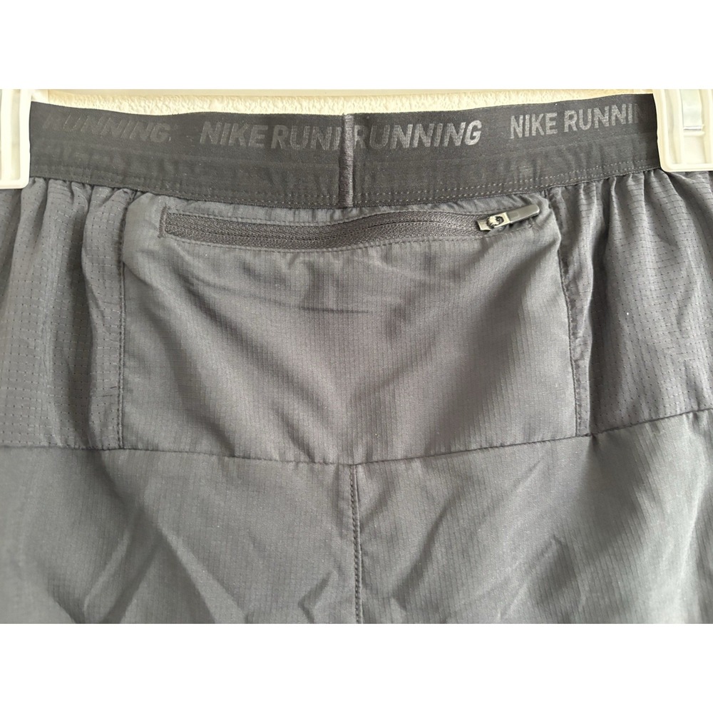 Nike Stride Dri-FIT 7" Running Shorts Mens M Black Brief Lined DM4761-010 - Picture 4 of 7